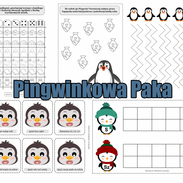 logopedyczna paka pingwinkowa