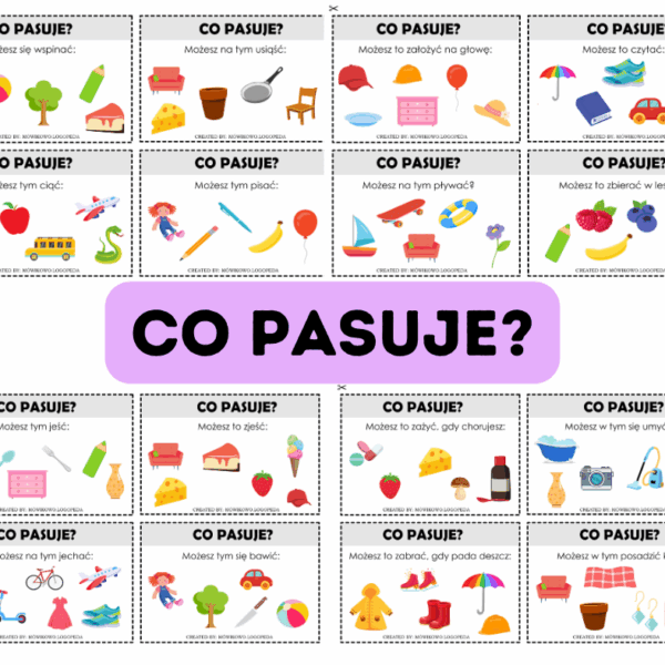 Co pasuje?