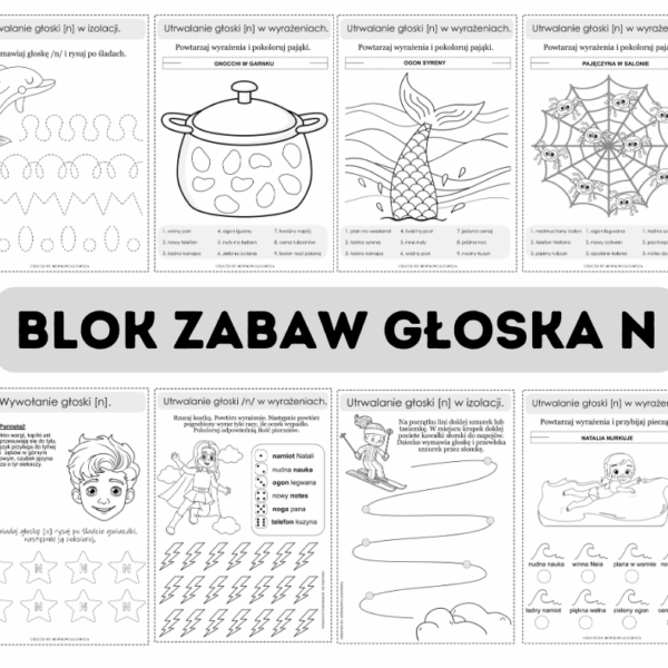 Blok Zabaw Głoska N