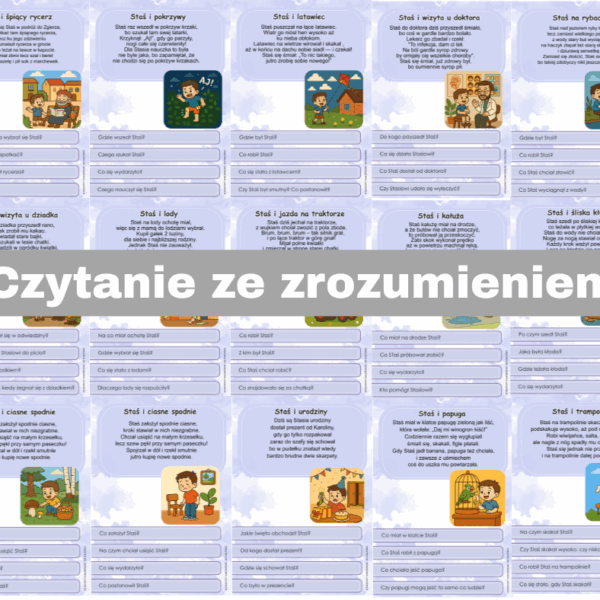 Przygody Stasia - czytanie ze zrozumieniem