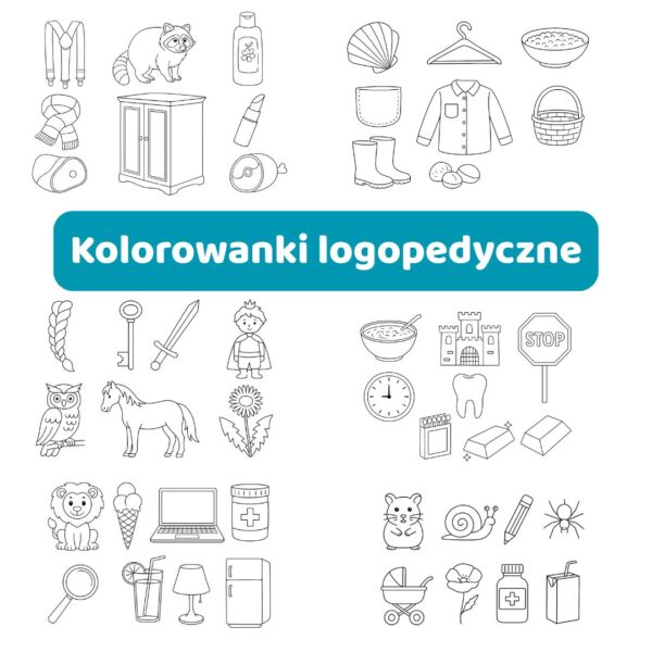 Kolorowanki logopedyczne