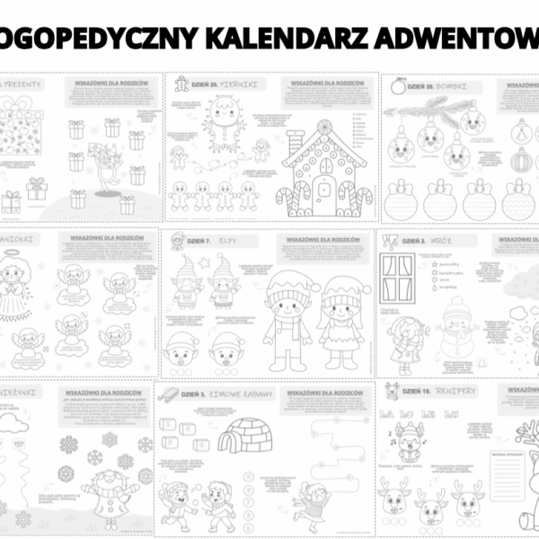 LOGOPEDYCZNY KALENDARZ ADWENTOWY