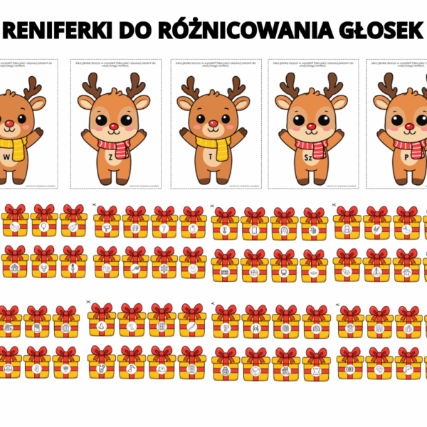 Reniferki do różnicowania głosek