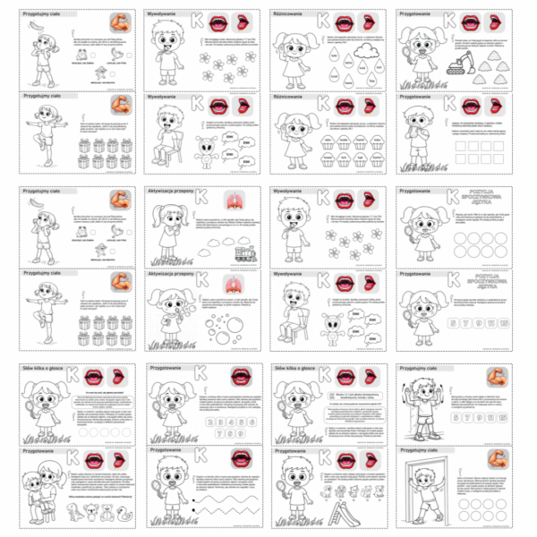 WYWOŁYWAJKI DLA GŁOSKI K