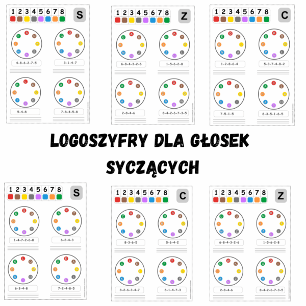 Logoszyfry dla głosek syczących